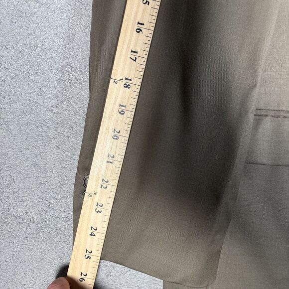 Lauren Ralph Lauren Suit‎ 2 Piece Men’s Size 44R/34W Olive Green Wool - Picture 5 of 16